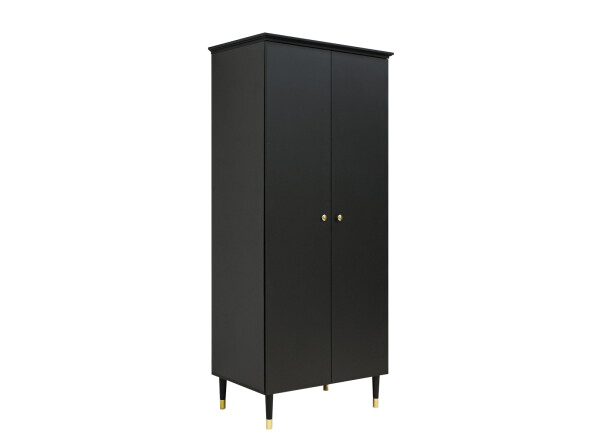 Cloë 3 piece nursery furniture set with bench bed Matt Black