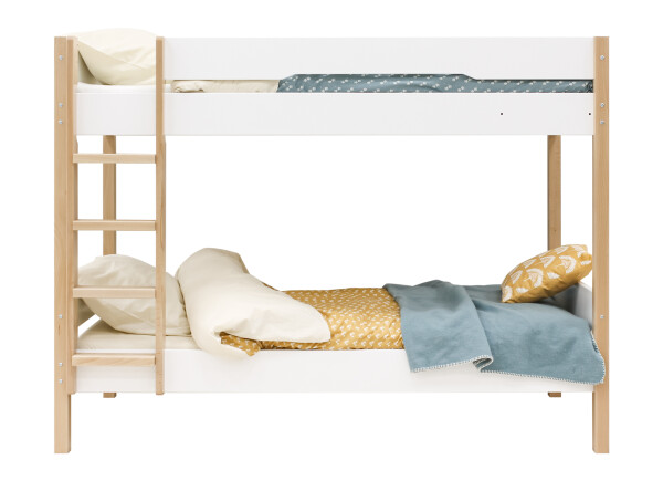 Bunkbed 90x200 Lucas White/Natural