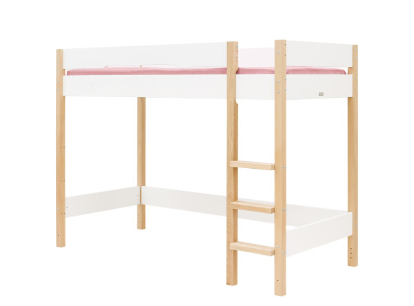 High sleeper 90x200 Lucas White/Natural