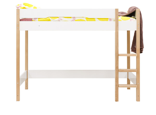 High sleeper 90x200 Lucas White/Natural