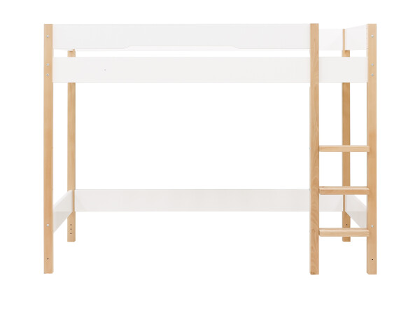 High sleeper 90x200 Lucas White/Natural