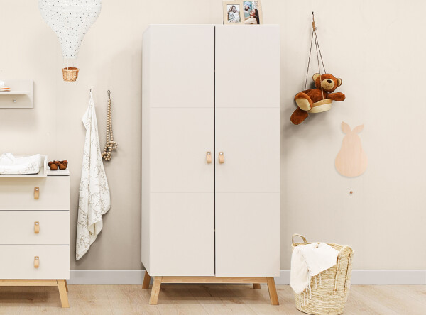 2-door wardrobe Lines Dune/Natural