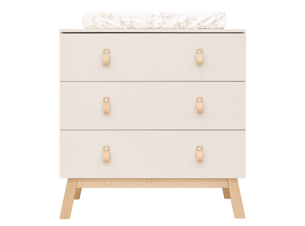 Dresser with 3 drawers Lines Dune/Natural