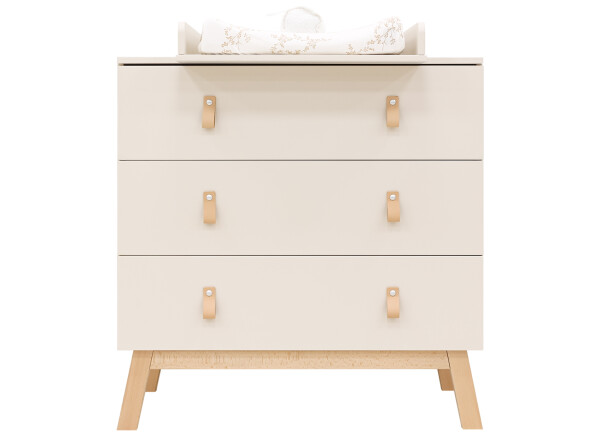 Dresser with 3 drawers Lines Dune/Natural