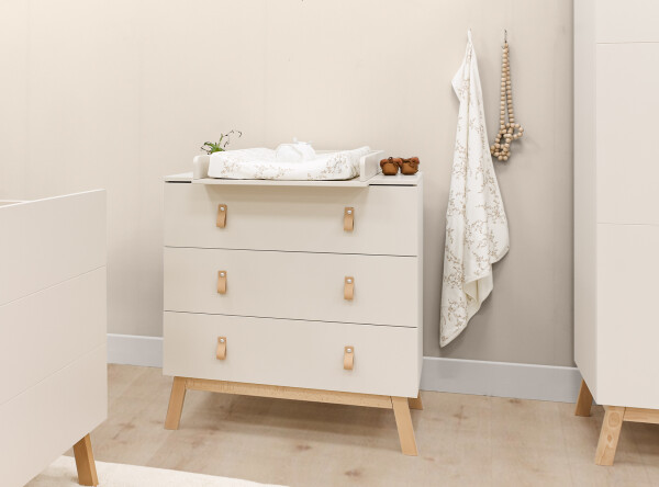 Dresser with 3 drawers Lines Dune/Natural
