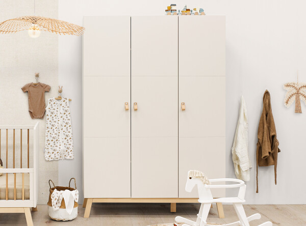 3-door wardrobe Lines Dune/Natural