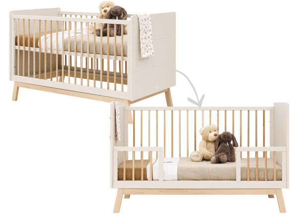 Bench bed 70x140 Lines Dune/Natural