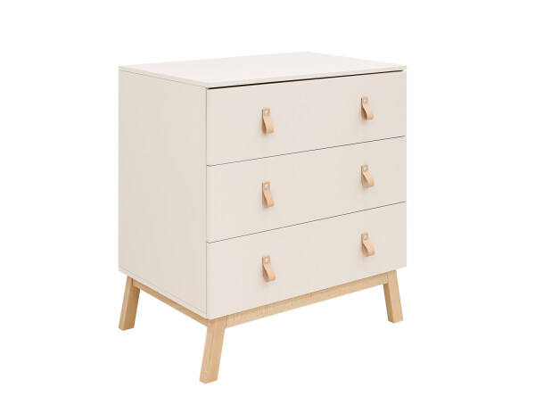 Lines 2 piece nursery furniture set with bench bed Dune/Natural