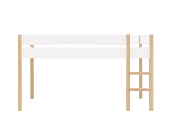 Half high sleeper 90x200 Lucas White/Natural