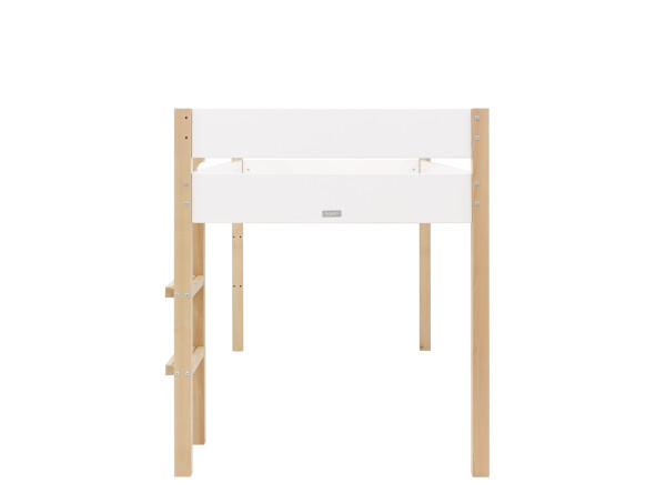 Half high sleeper 90x200 Lucas White/Natural