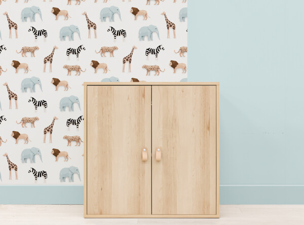 2-door cabinet for half-high sleeper Lucas Natural