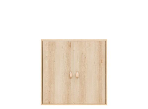 2-door cabinet for half-high sleeper Lucas Natural