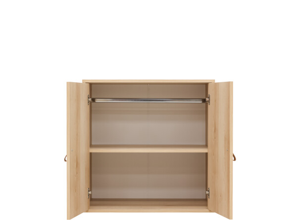 2-door cabinet for half-high sleeper Lucas Natural