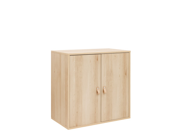 2-door cabinet for half-high sleeper Lucas Natural