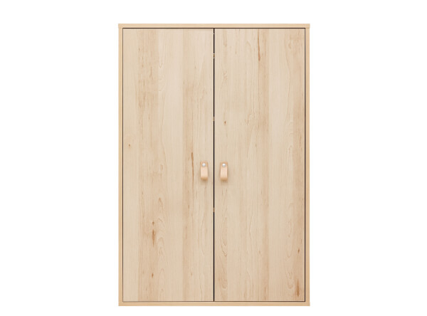 2-door cabinet for high sleeper Lucas Natural