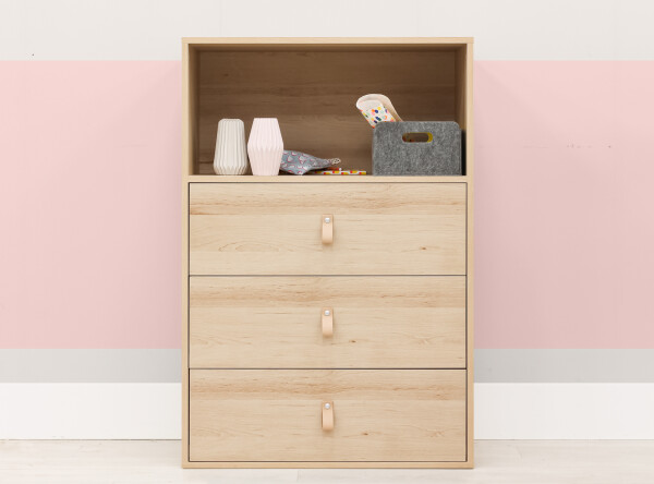 Chest of drawers for high sleeper Lucas Natural