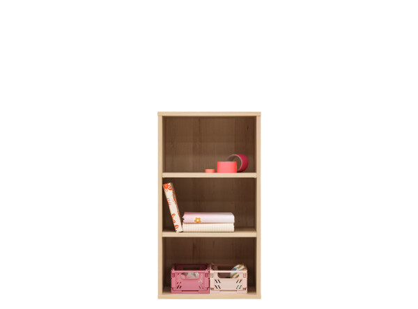 Bookcase narrow for half-high sleeper Lucas Natural