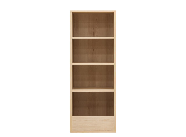 Bookcase narrow for high sleeper Lucas Natural
