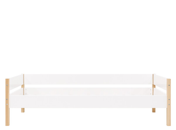 Lit banquette 90x200 Lucas Blanc/Naturel