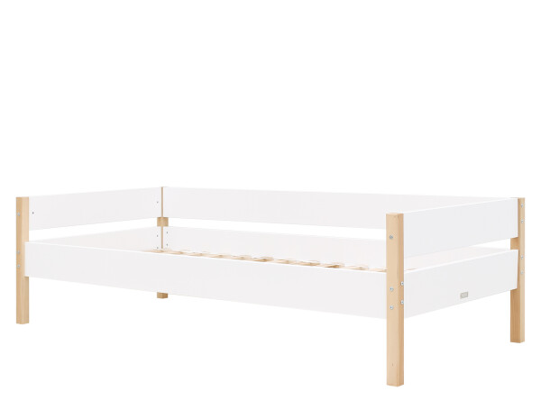Lit banquette 90x200 Lucas Blanc/Naturel