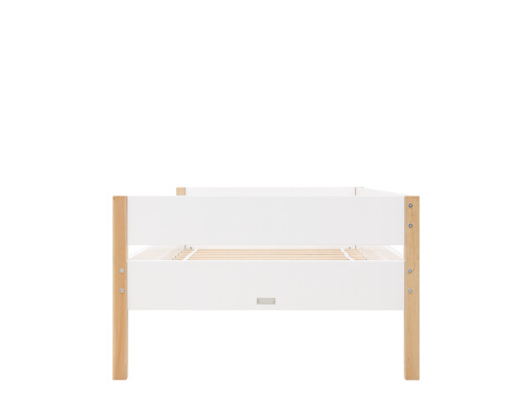 Lit banquette 90x200 Lucas Blanc/Naturel
