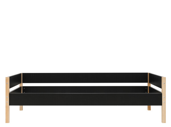 Bench bed 90x200 Lucas Mat Black/Natural