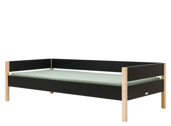 Bench bed 90x200 Lucas Mat Black/Natural