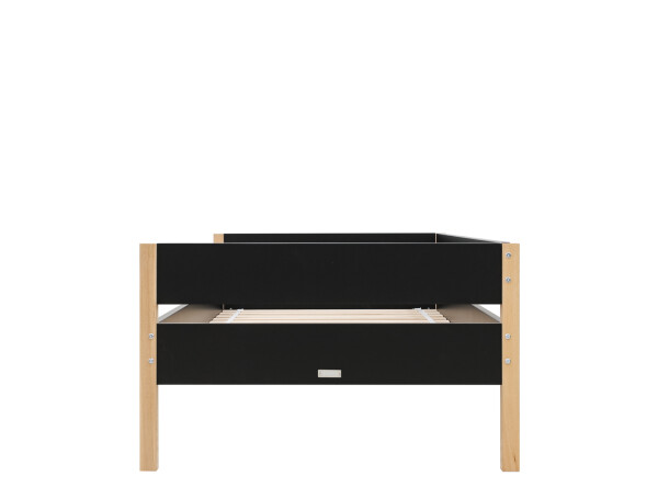 Bench bed 90x200 Lucas Mat Black/Natural