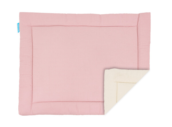 Playpen mat waffle Ecru/Pink