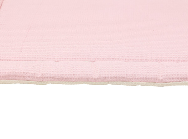 Playpen mat waffle Ecru/Pink