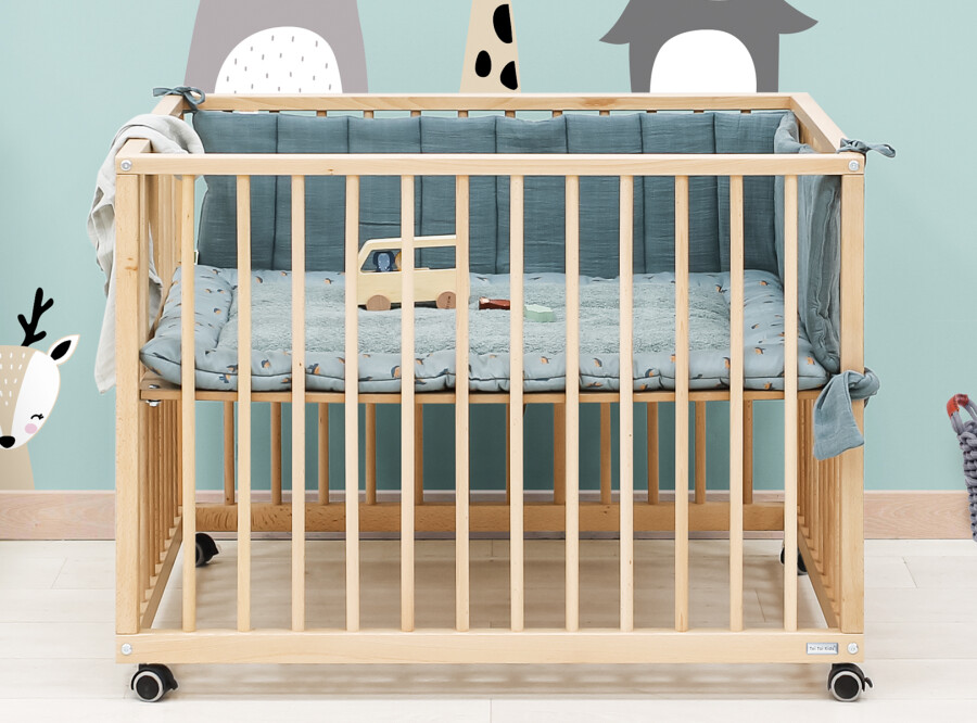ToiToiKids playpen Nikki incl. wheels Natural Bopita
