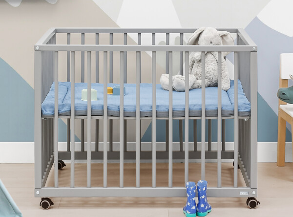 Playpen Nikki incl. wheels Grey