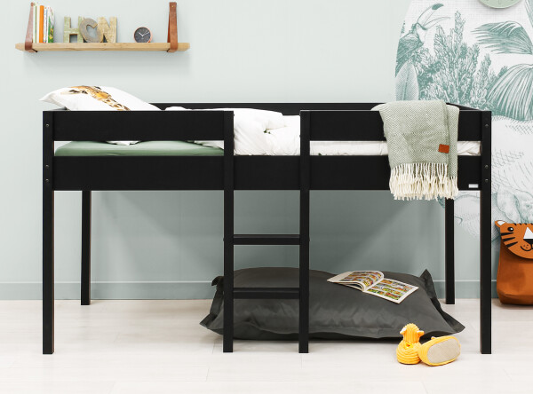 Half high sleeper 90x200 Mick Matt Black