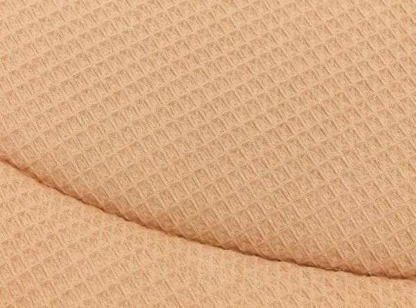 Boxkleed wafel Rondo Camel/Ecru