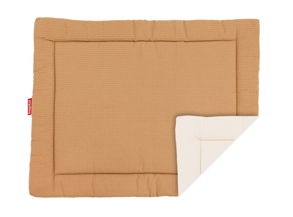 Playpen mat waffle Square Camel/Ecru