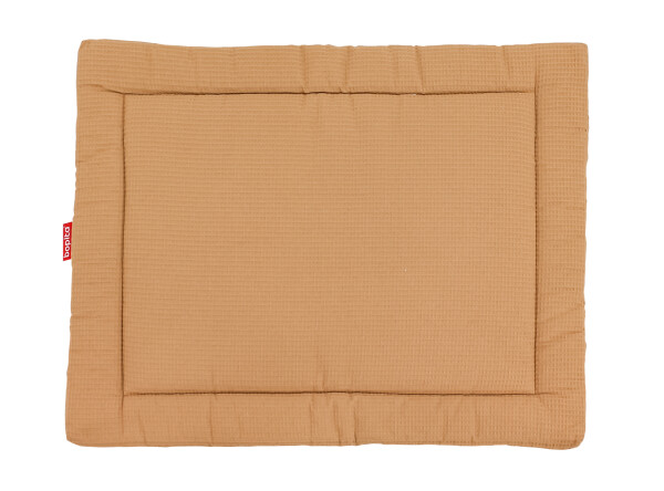Boxkleed wafel Square Camel/Ecru