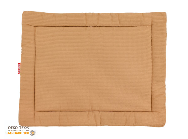 Boxkleed wafel Square Camel/Ecru