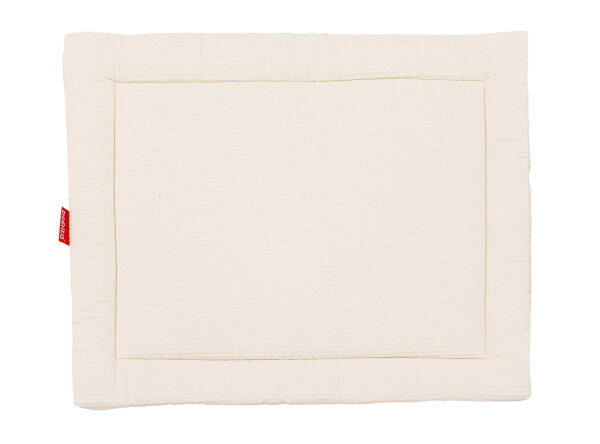 Boxkleed wafel Square Camel/Ecru