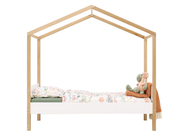 House bed 80x160 Liam White/Natural