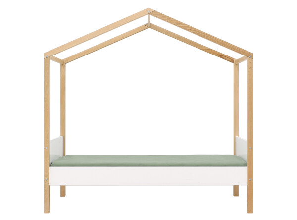 House bed 80x160 Liam White/Natural