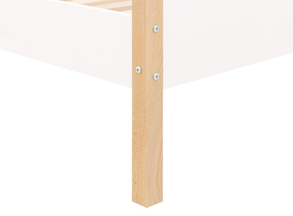House bed 80x160 Liam White/Natural