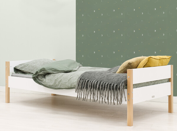 Cama 90x200 Lucas Blanco/Natural Cama 90x200 Lucas Blanco/Natural