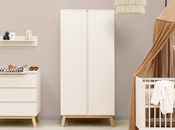 2-door wardrobe Saba Dune/Natural