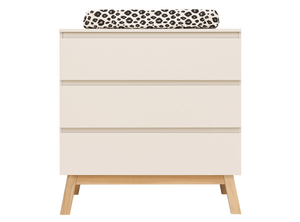 Dresser with 3 drawers Saba Dune/Natural