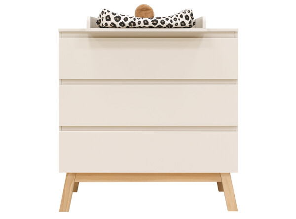 Dresser with 3 drawers Saba Dune/Natural