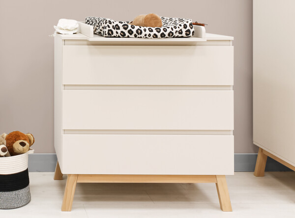 Dresser with 3 drawers Saba Dune/Natural