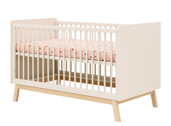 Saba 2 piece nursery furniture set with bench bed Dune/Natural