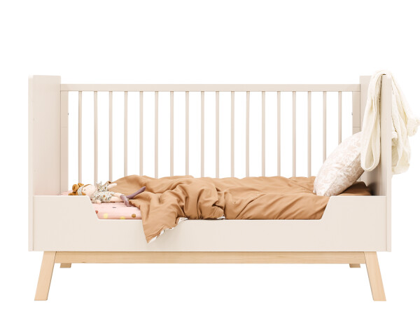 Saba 3 piece nursery furniture set with bench bed Dune/Natural