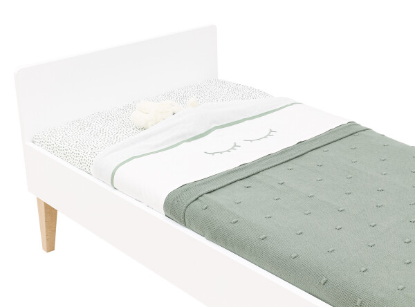 Toddler bed 70x140 Indy White/Natural