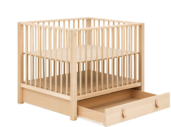 Playpen with drawer Figo Natural